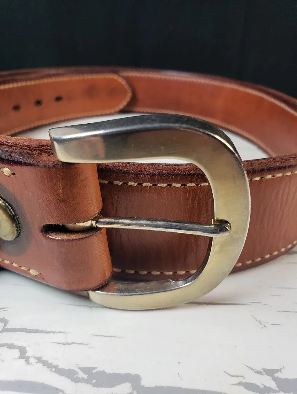 G. Wm. Davis Concealed Carry Belt in Saddle Tan - Size 38